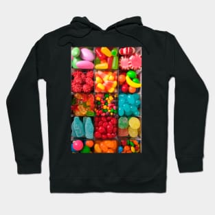 Colorful Candy In Compartments Hoodie